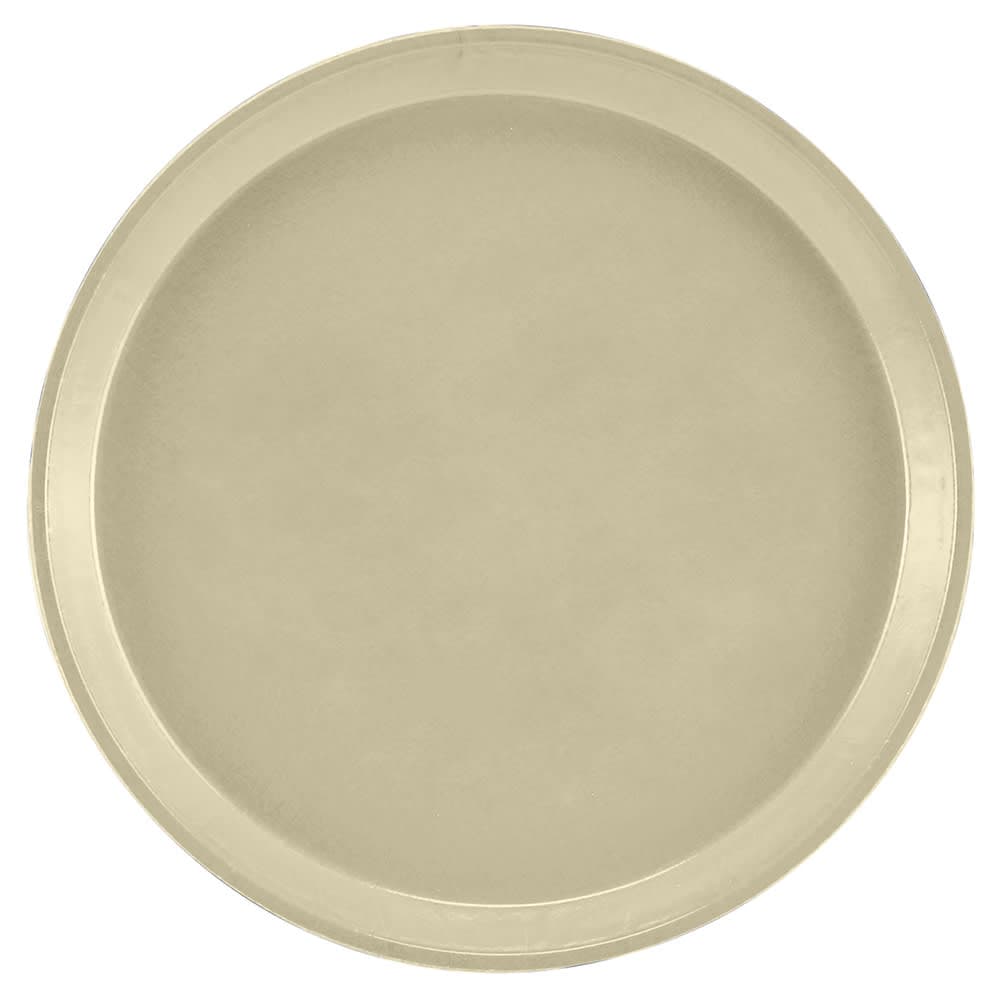 Cambro 1100537 11" Round Serving Camtray -  Fiberglass, Cameo Yellow