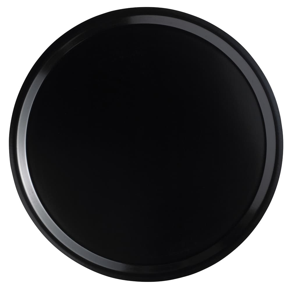 Cambro 1200110 12" Round Serving Camtray - Fiberglass, Black