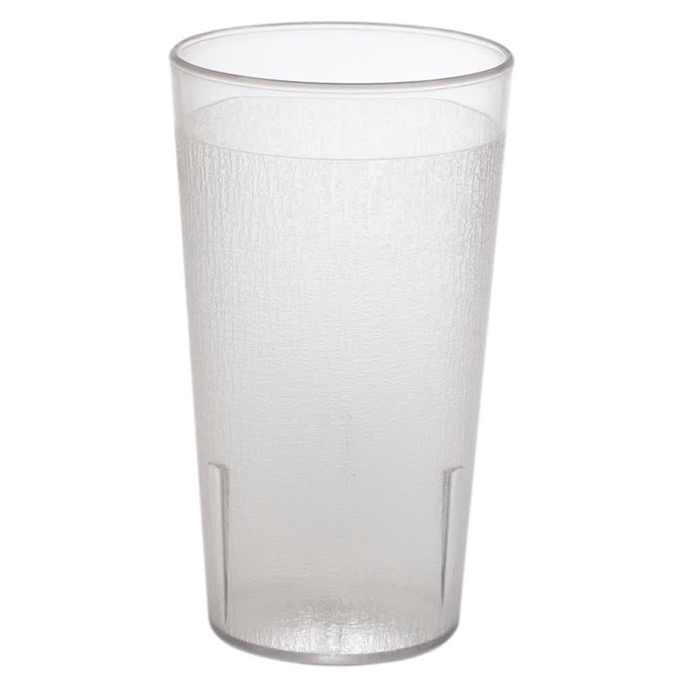Cambro 1200CW152 13 oz Clear Textured Plastic Tumbler