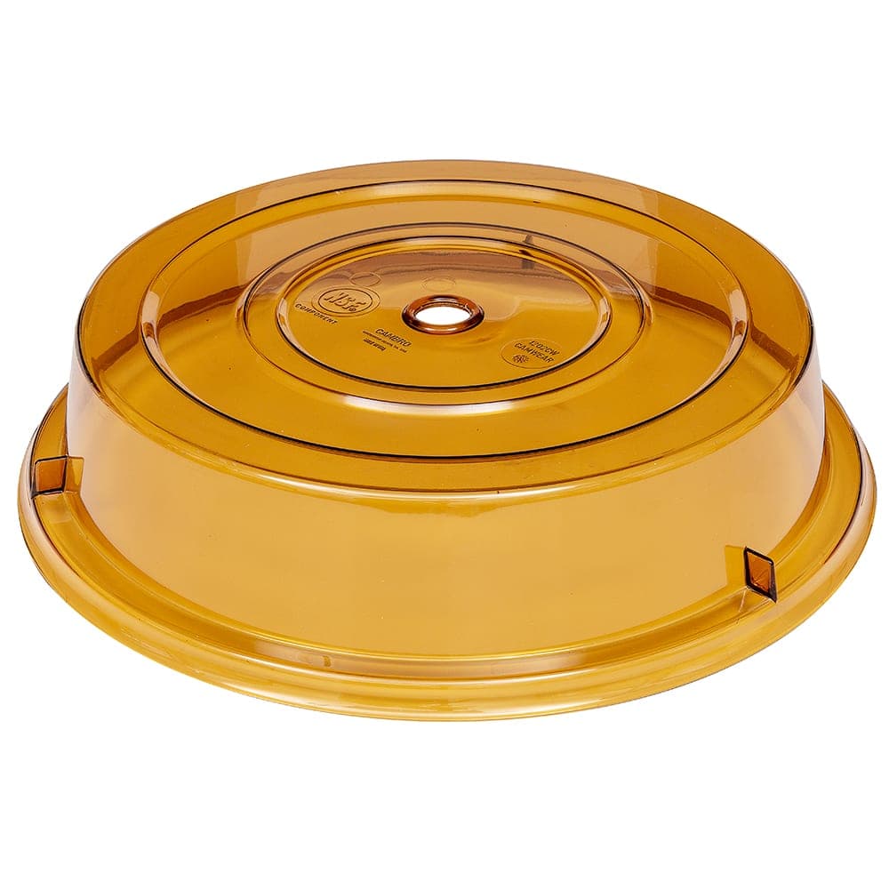 Cambro 1202CW153 12 1/8" Camwear Plate Cover - Amber