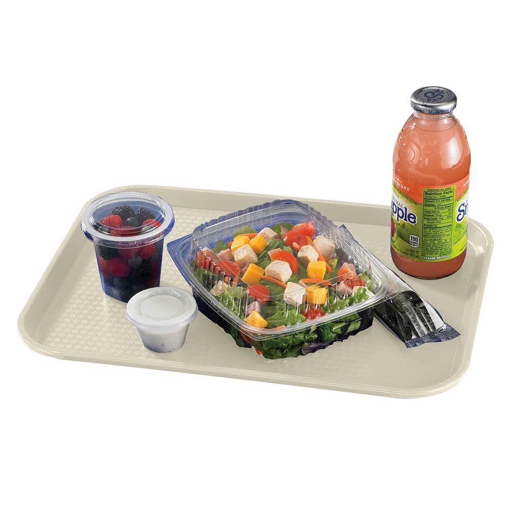Cambro 1216FF106 Plastic Fast Food Tray - 16 1/10" L x 11 4/5"W, Light Peach