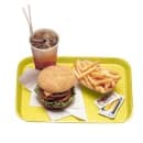 Cambro 1216FF108 Plastic Fast Food Tray - 16 1/10" L x 11 4/5"W, Primrose Yellow thumbnail 2