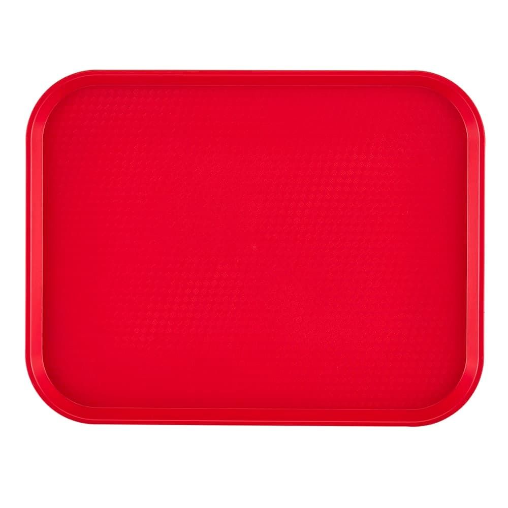 Cambro 1216FF163 Plastic Fast Food Tray - 16 1/10" L x 11 4/5"W, Red