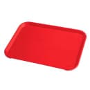 Cambro 1216FF163 Plastic Fast Food Tray - 16 1/10" L x 11 4/5"W, Red thumbnail 2