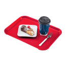 Cambro 1216FF163 Plastic Fast Food Tray - 16 1/10" L x 11 4/5"W, Red thumbnail 3