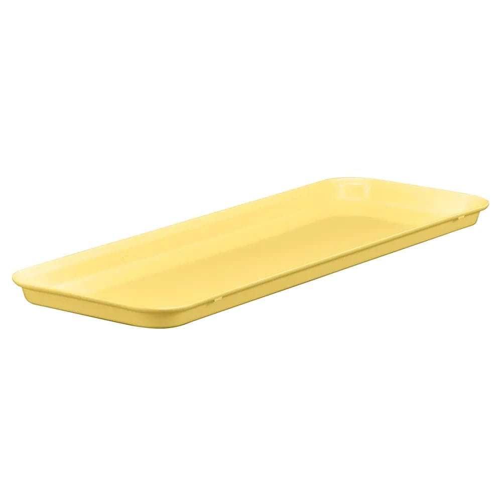 Cambro 1230MT145 Rectangular Market Display Tray - 12 7/16" x 30" x 3/4", Yellow