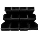 Cambro 12RS12110 Condiment Organizer w/ (12) Bins - Black thumbnail 3