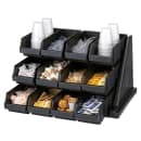 Cambro 12RS12110 Condiment Organizer w/ (12) Bins - Black thumbnail 8