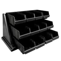 Cambro 12RS12480 Condiment Organizer w/ (12) Bins - Gray thumbnail 2
