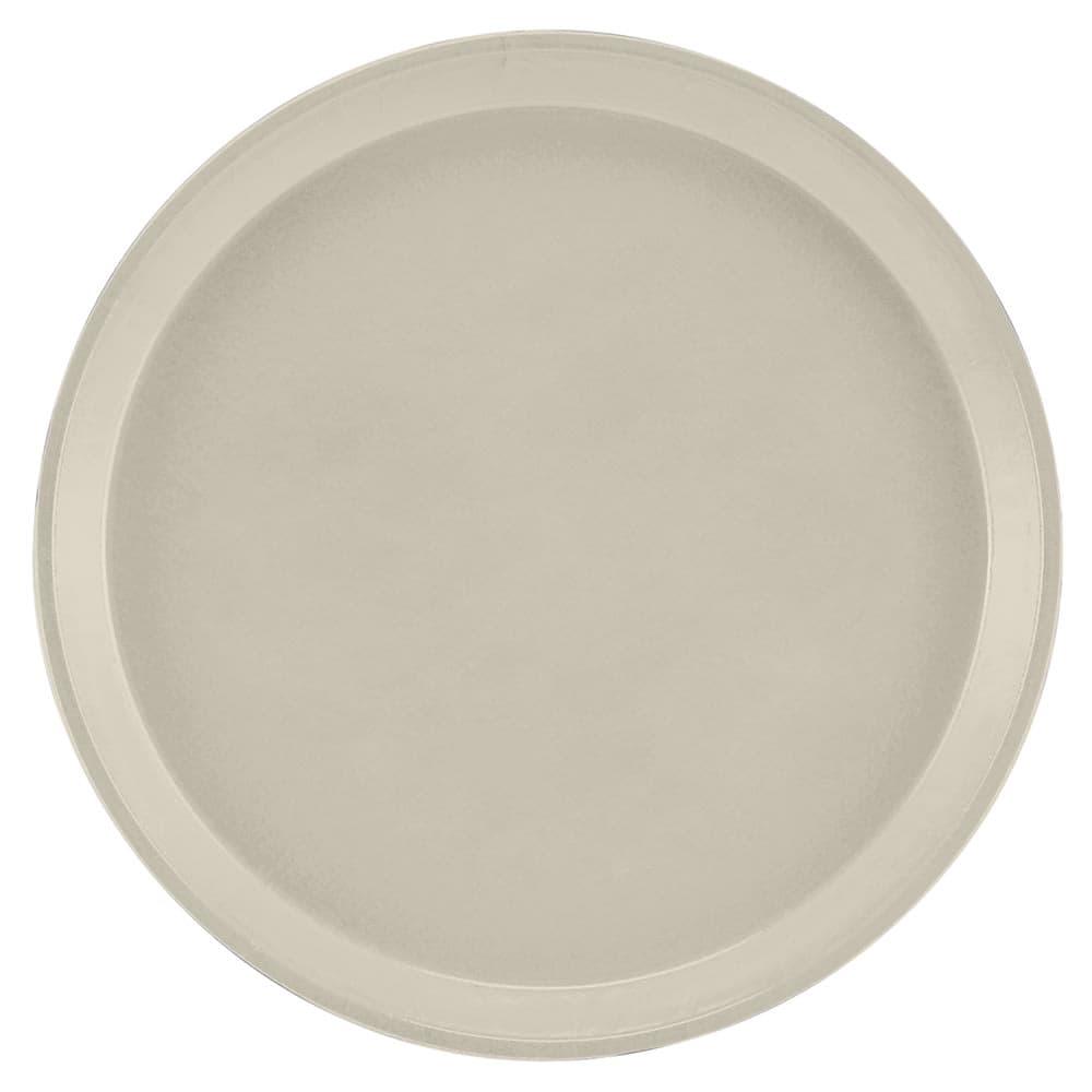 Cambro 1300538 13" Round Serving Camtray - Fiberglass, Cottage White