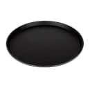 Cambro 1400CT110 14" Round Camtread Serving Tray - Fiberglass, Black Satin thumbnail 2