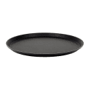 Cambro 1400CT110 14" Round Camtread Serving Tray - Fiberglass, Black Satin thumbnail 3