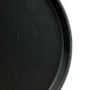 Cambro 1400CT110 14" Round Camtread Serving Tray - Fiberglass, Black Satin thumbnail 5