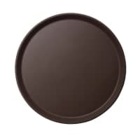 Cambro 1400CT110 14" Round Camtread Serving Tray - Fiberglass, Black Satin thumbnail 6