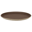 Cambro 1400TL138 13 49/50" Round Treadlite Tray, NonSkid, Fiberglass, Tavern Tan thumbnail 2