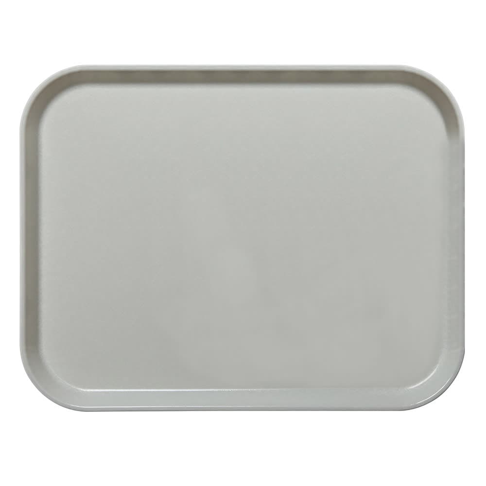 Cambro 1418CL676 Fiberglass Camlite® Cafeteria Tray - 18"L  x 14"W, Steel White