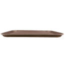 Cambro 1418CT138 Rectangular Camtread Serving Tray - 14x18", Fiberglass, Tavern Tan thumbnail 3