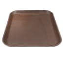 Cambro 1418CT138 Rectangular Camtread Serving Tray - 14x18", Fiberglass, Tavern Tan thumbnail 4