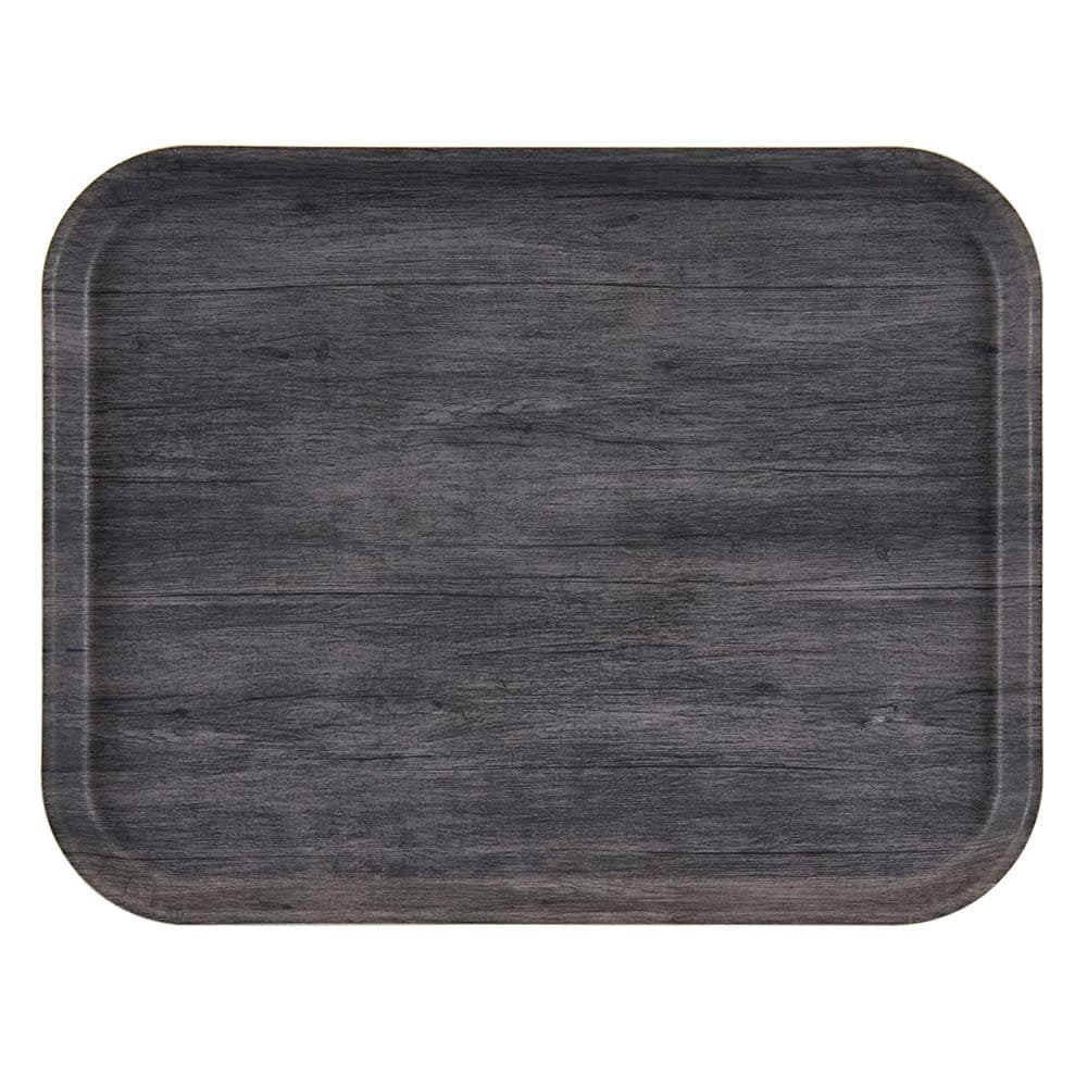 Cambro 1418DCET815 Rectangular Serving EpicTread™ Camtray - 14" x 18", Fiberglass, Charcoal Gray