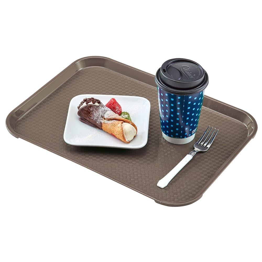 Cambro 1418FF104 Plastic Fast Food Tray - 17 3/4"L x 13 4/5"W, Desert Tan