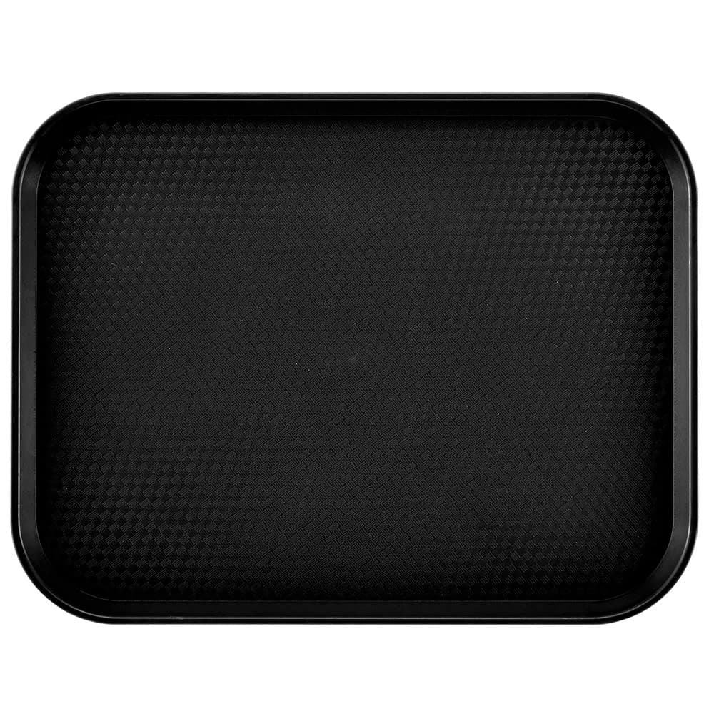 Cambro 1418FF110 Plastic Fast Food Tray - 17 3/4"L x 13 4/5"W, Black