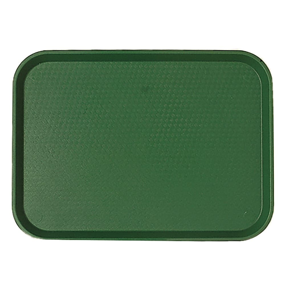 Cambro 1418FF119 Plastic Fast Food Tray - 17 3/4"L x 13 4/5"W, Sherwood Green