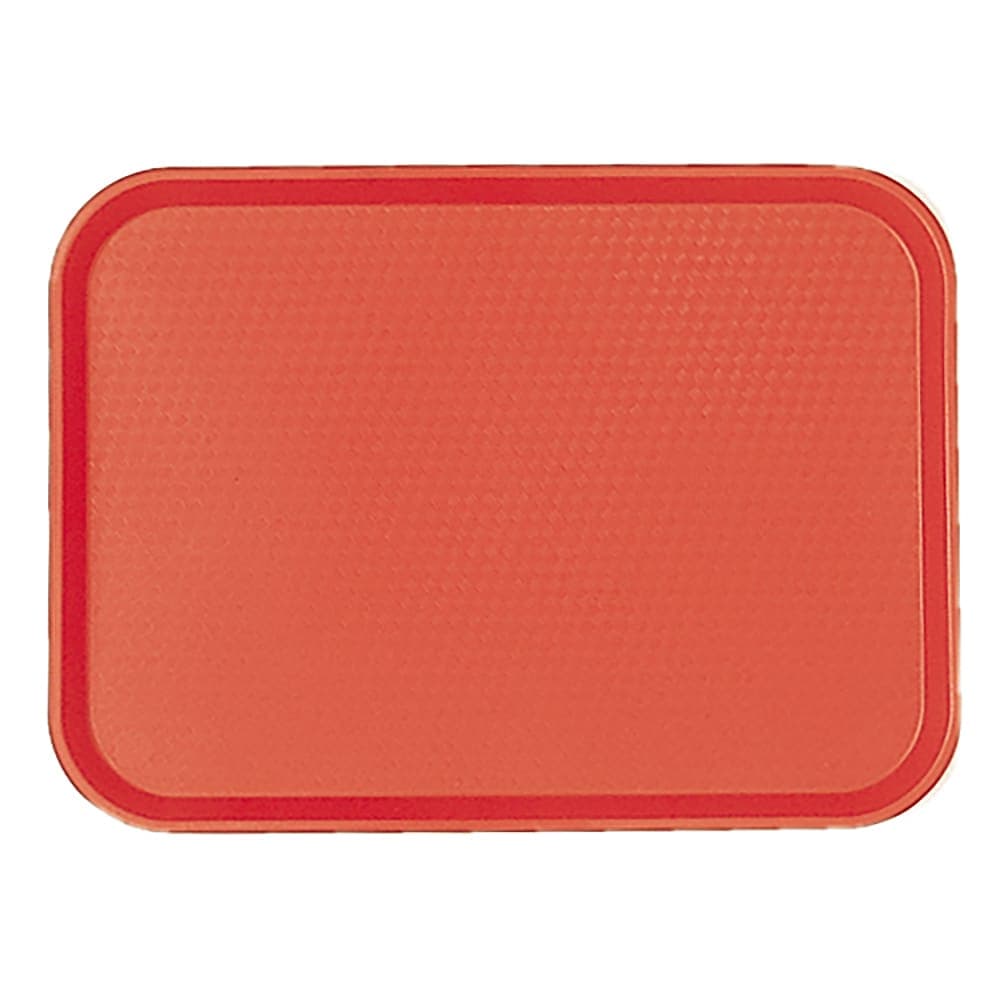 Cambro 1418FF163 Plastic Fast Food Tray - 17 3/4"L x 13 4/5"W, Red