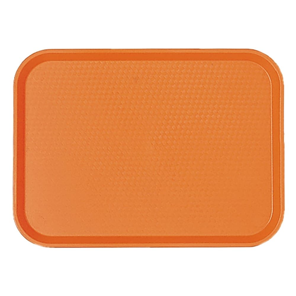 Cambro 1418FF166 Plastic Fast Food Tray - 17 3/4"L x 13 4/5"W, Orange