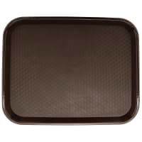 Cambro 1418FF167 Plastic Fast Food Tray - 17 3/4"L x 13 4/5"W, Brown thumbnail 2