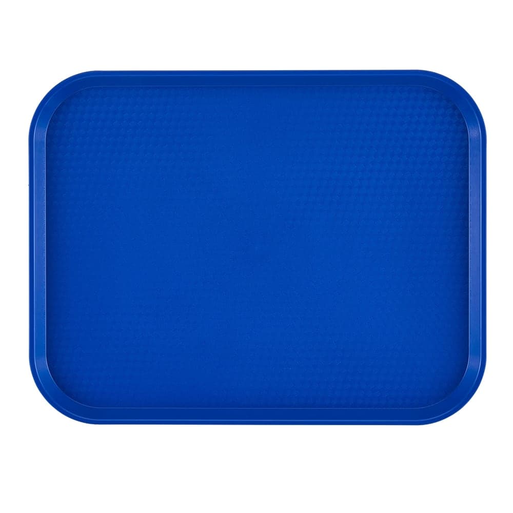 Cambro 1418FF186 Plastic Fast Food Tray - 17 3/4"L x 13 13/16"W, Navy Blue
