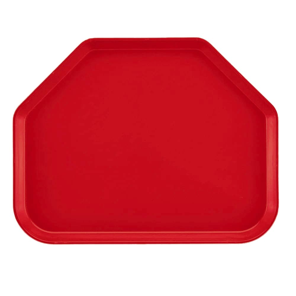 Cambro 1418TR510 Fiberglass Camtray® Cafeteria Tray - 18"L x 14"W, Signal Red