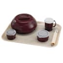 Cambro 1418VC380 Rectangular Versa Camtray - 14x18", Fiberglass, Ivory/Sahara thumbnail 2