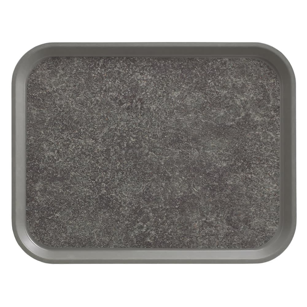 Cambro 1418VC381 Rectangular Versa Camtray - 14x18" Pearl, Fiberglass, Gray/Titan