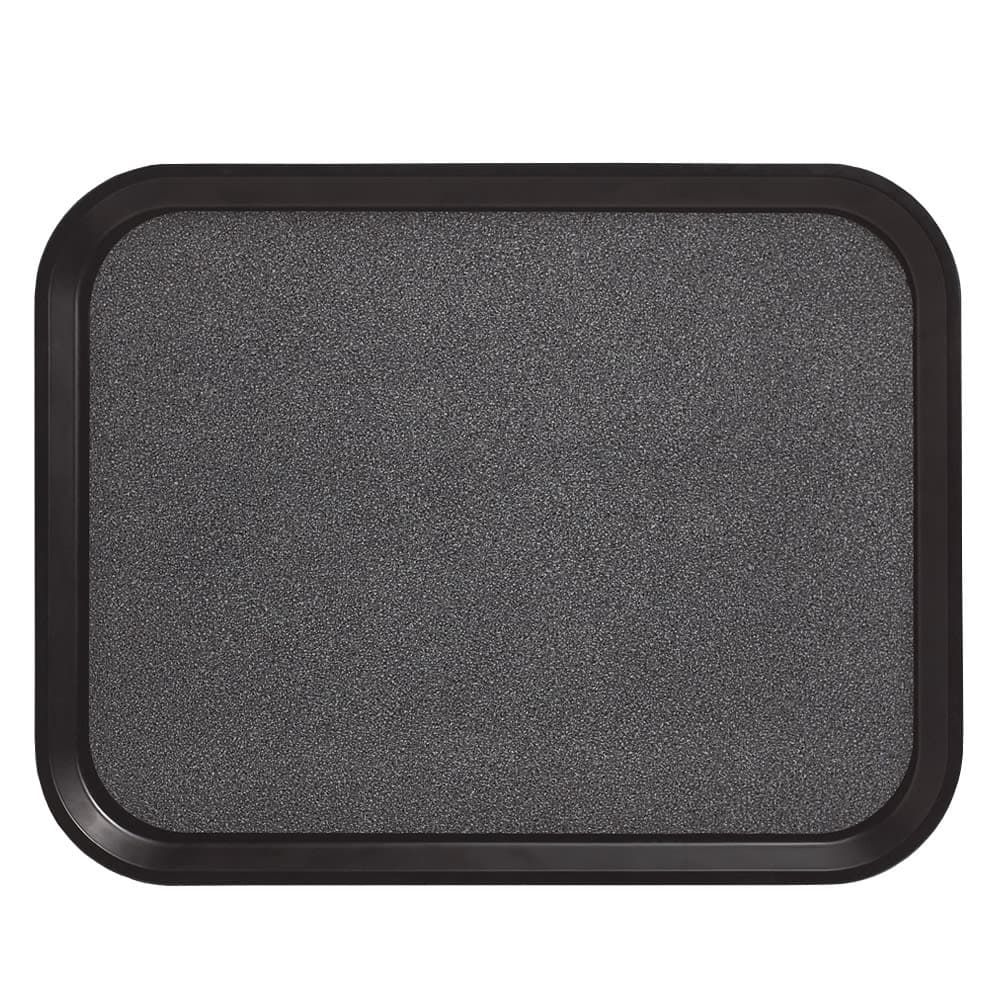 Cambro 1418VC382 Rectangular Versa Camtray - 14x18", Fiberglass, Black/Pebbled Black