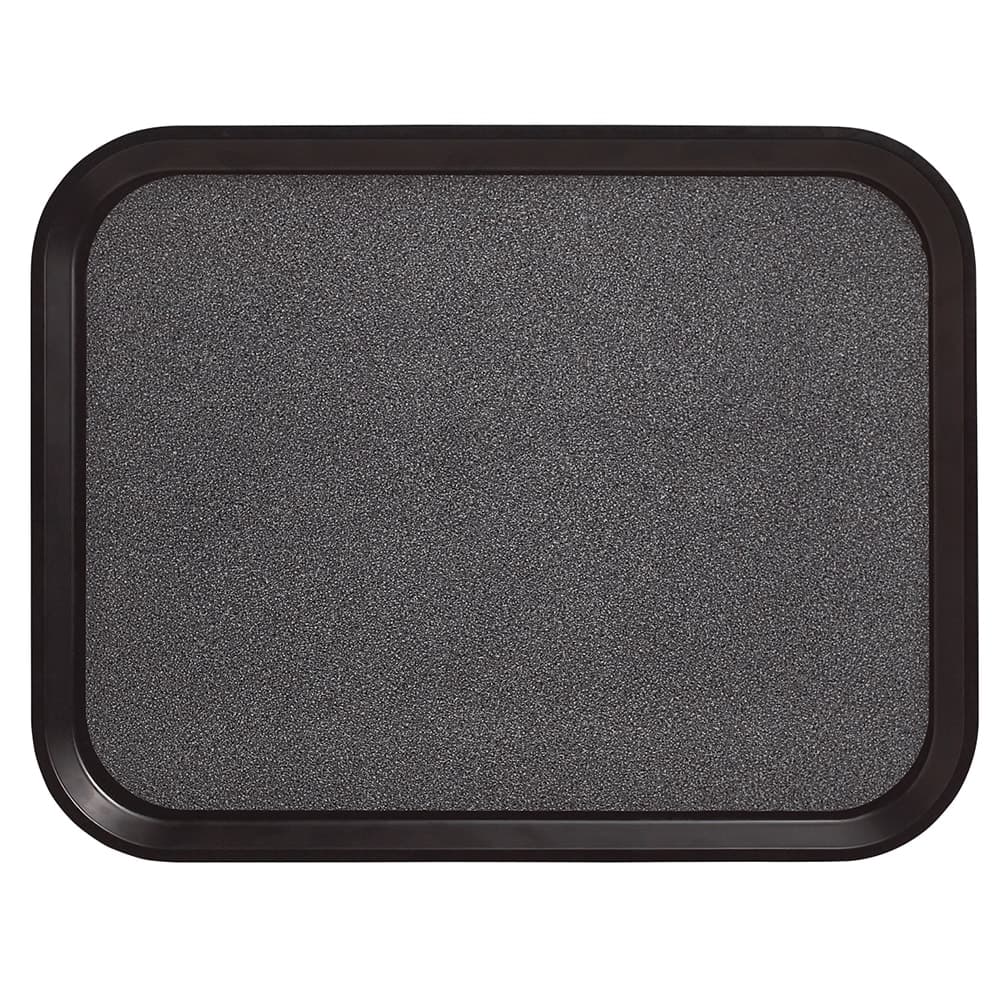 Cambro 1520VC382 Rectangular Versa Camtray - 15x20", Fiberglass, Black/Pebbled Black