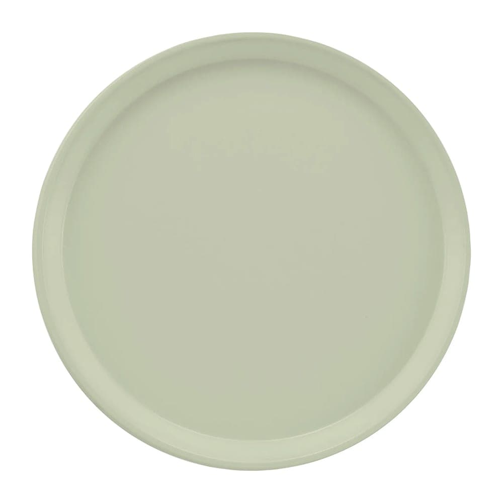 Cambro 1550101 16" Round Serving Camtray - Low-Profile, Fiberglass, Antique Parchment