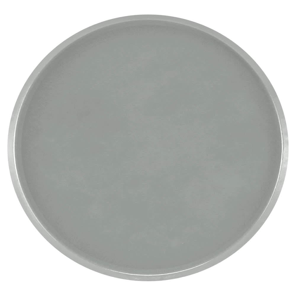 Cambro 1550107 16" Round Serving Camtray - Low-Profile, Fiberglass, Pearl Gray