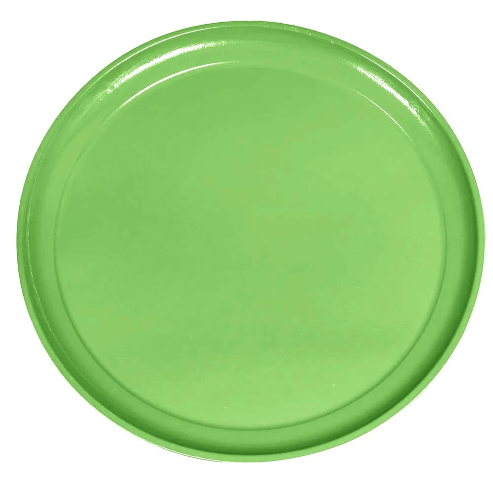 Cambro 1550113 16" Round Serving Camtray - Low-Profile, Fiberglass, Limeade