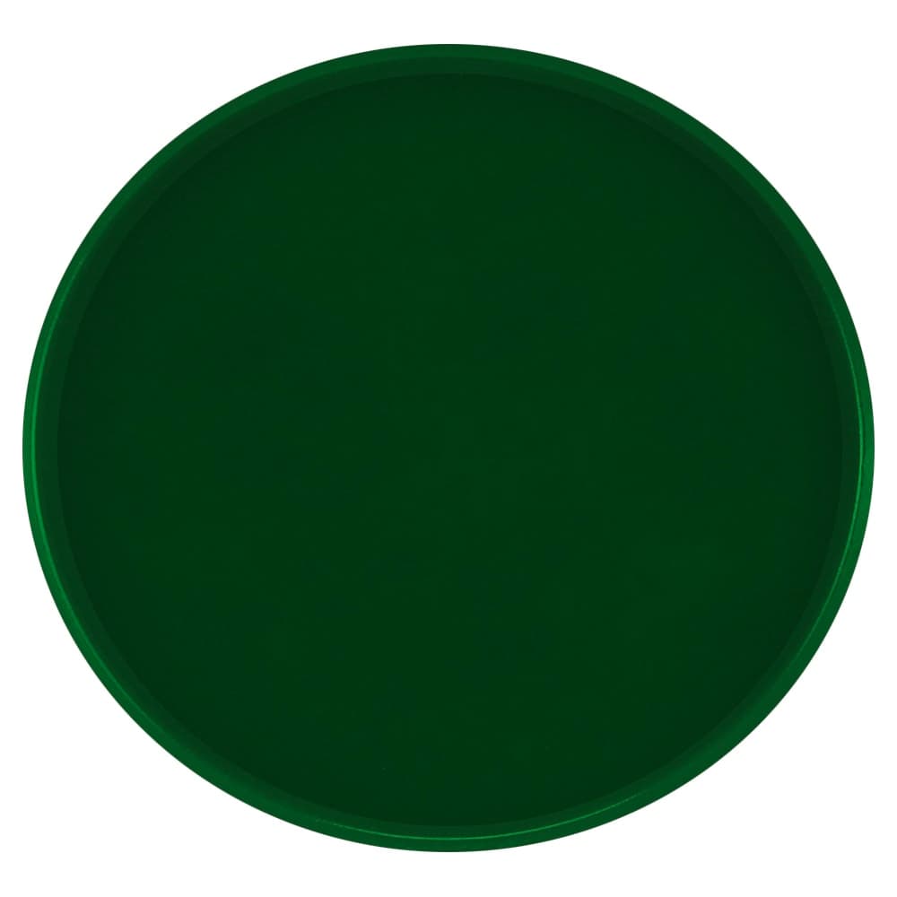 Cambro 1550119 16" Round Serving Camtray - Low-Profile, Fiberglass, Sherwood Green