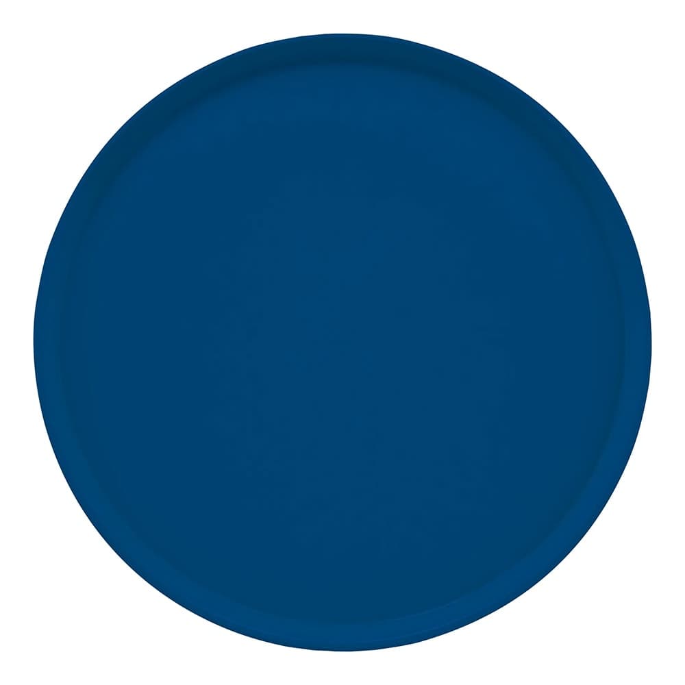 Cambro 1550123 16" Round Serving Camtray - Low-Profile, Fiberglass, Amazon Blue