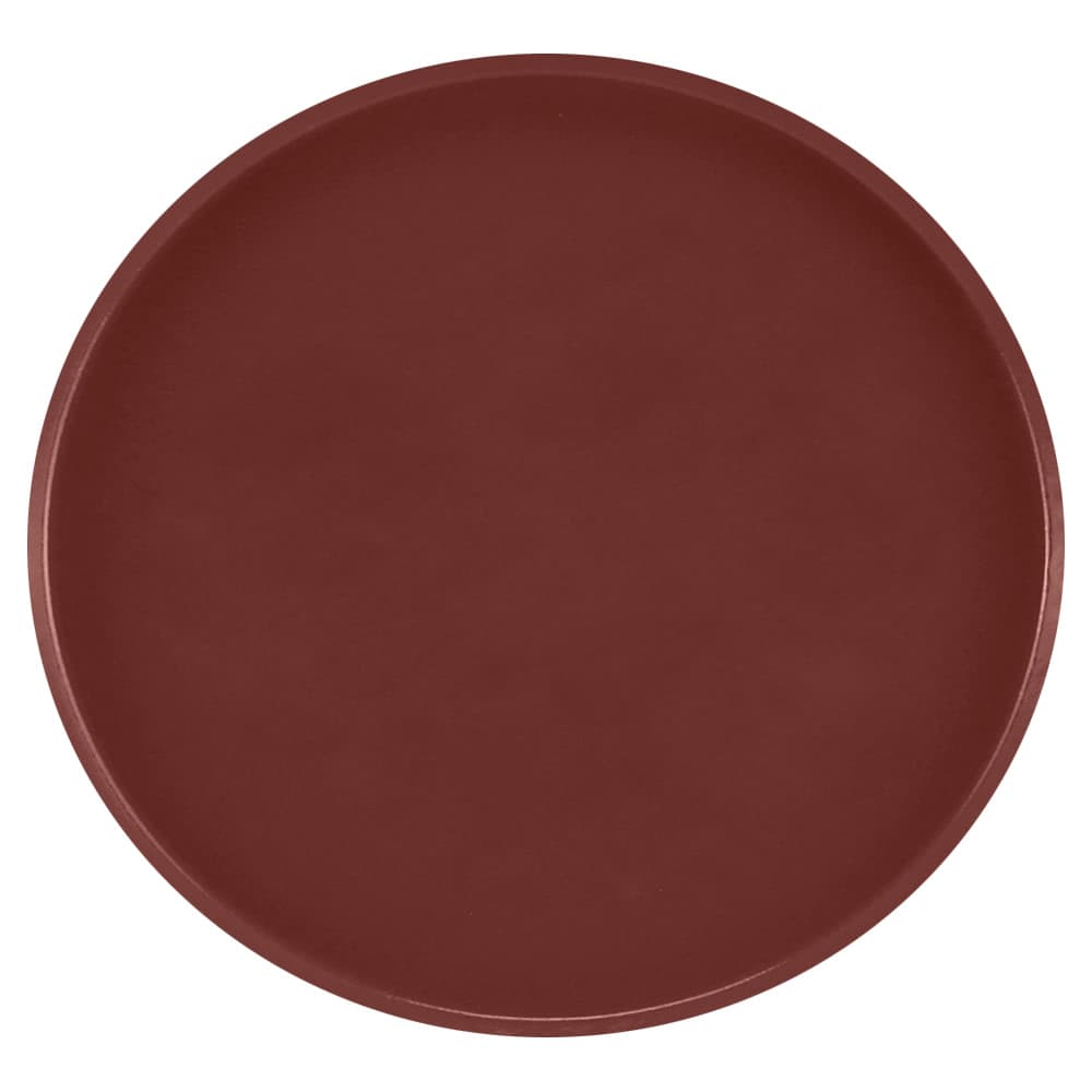 Cambro 1550501 16" Round Serving Camtray - Low-Profile, Fiberglass, Real Rust