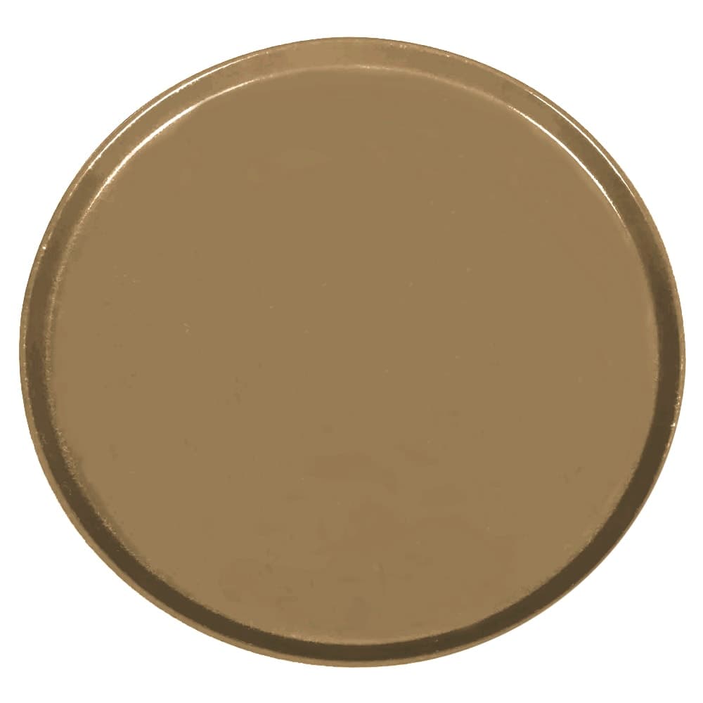 Cambro 1550513 16" Round Serving Camtray - Low-Profile, Fiberglass, Bay Leaf Brown