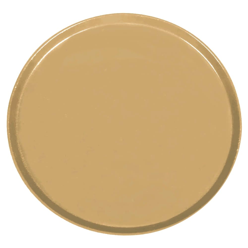 Cambro 1550514 16" Round Serving Camtray - Low-Profile, Fiberglass, Earthen Gold