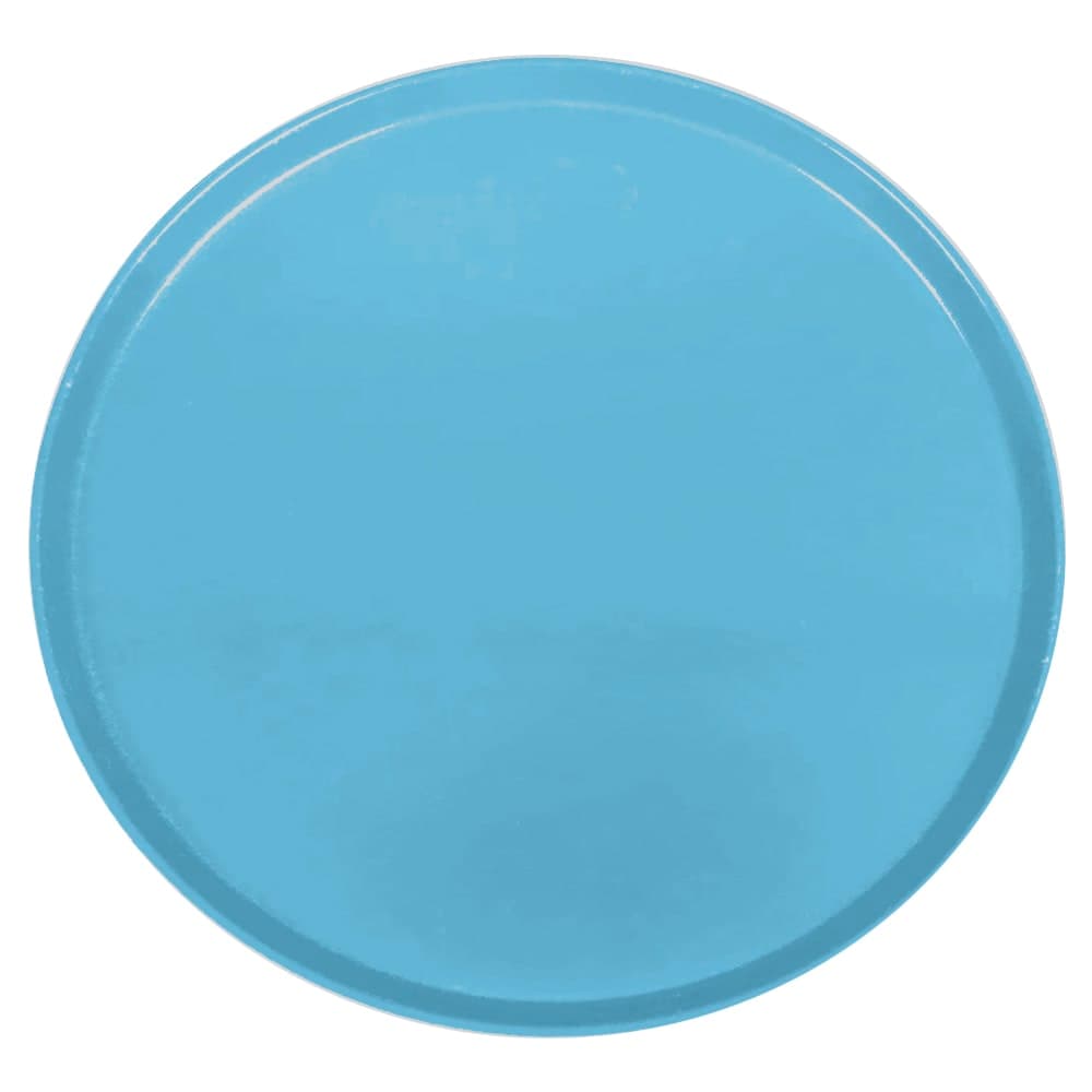 Cambro 1550518 16" Round Serving Camtray - Low-Profile, Fiberglass, Robin Egg Blue