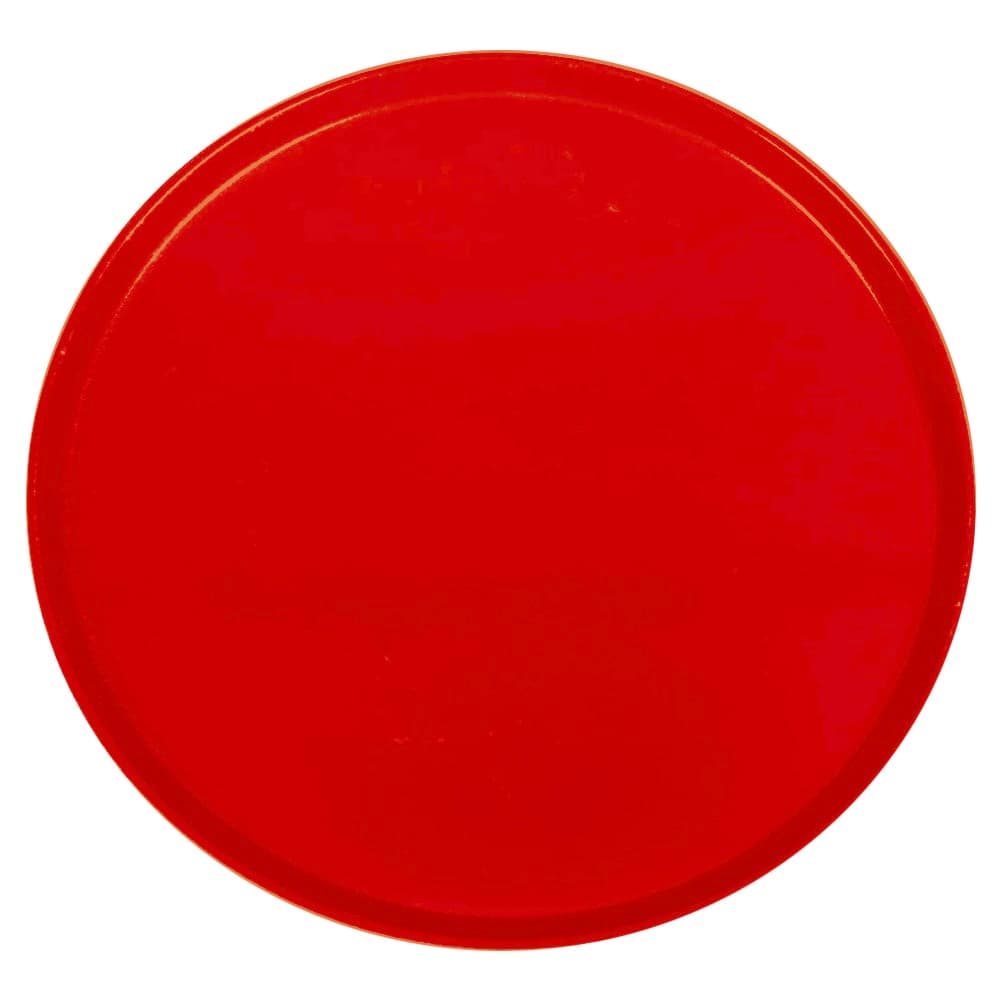 Cambro 1550521 16" Round Serving Camtray - Low-Profile, Fiberglass, Cambro Red