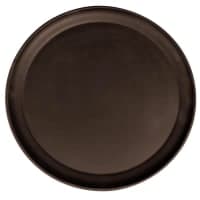 Cambro 1550CT110 16" Round Camtread Serving Tray - Low Profile, Fiberglass, Black Satin thumbnail 5