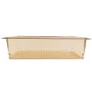 Cambro 15CLRHP150 H-Pan Colander - Full Size, 5"D, Amber thumbnail 2