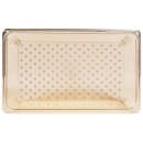 Cambro 15CLRHP150 H-Pan Colander - Full Size, 5"D, Amber thumbnail 3