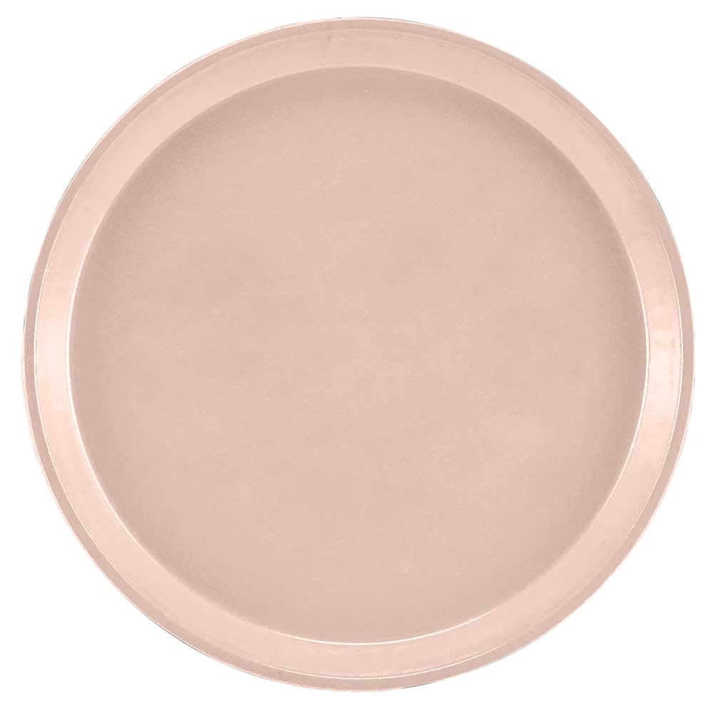 Cambro 1600106 16" Round Serving Camtray - Fiberglass, Light Peach