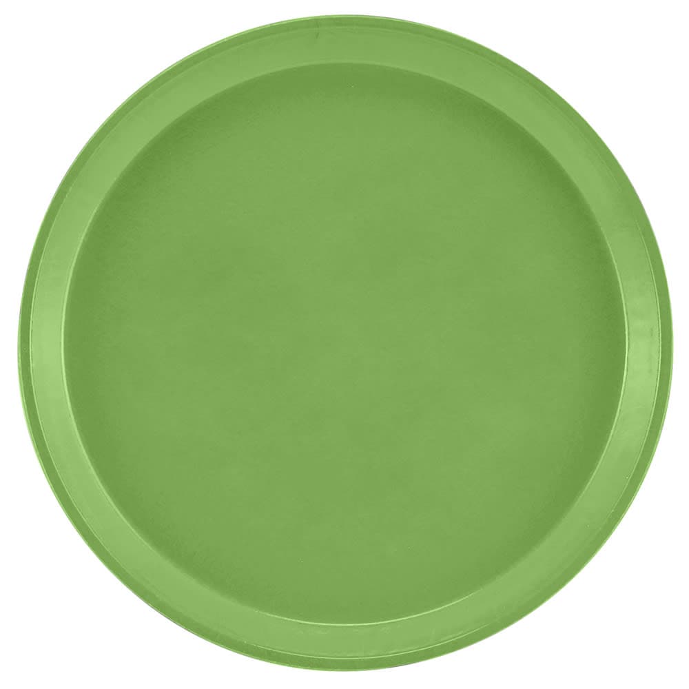Cambro 1600113 16" Round Serving Camtray - Fiberglass, Limeade
